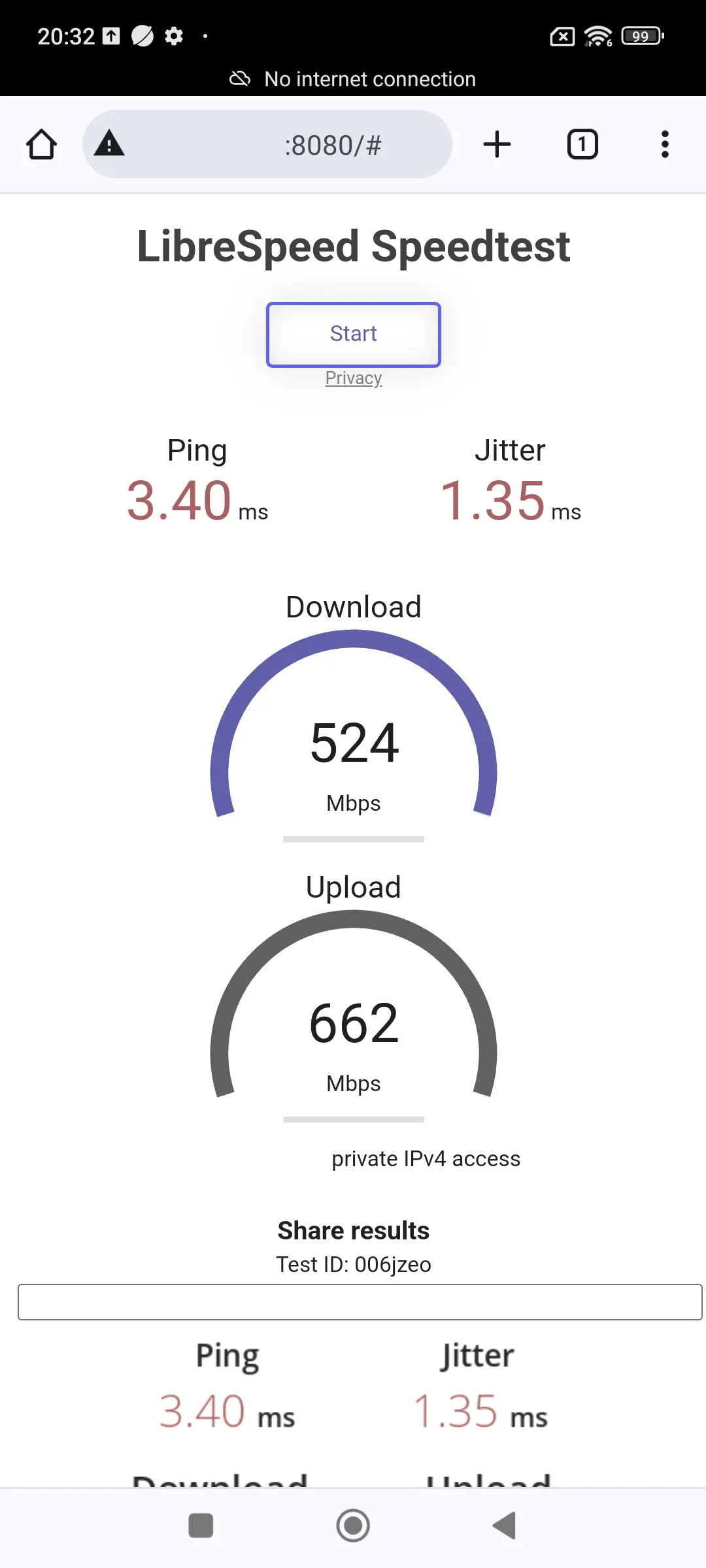 Wi-Fi 6 Speedtest 10 m Abstand