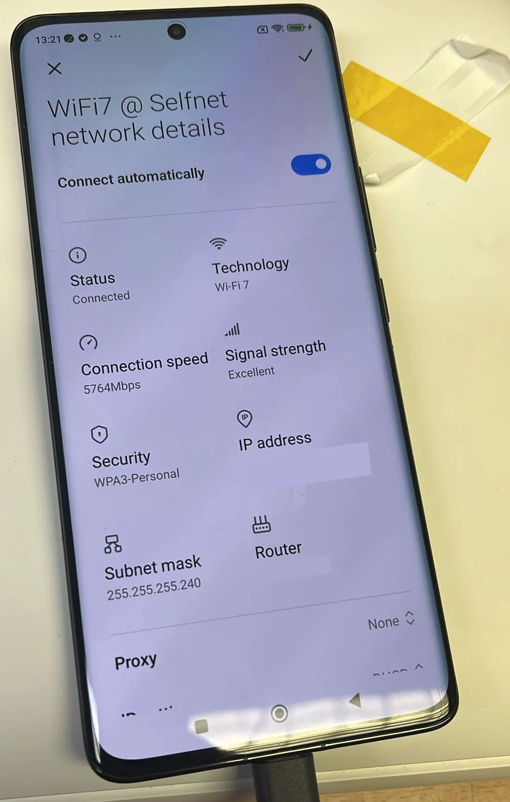 Wi-Fi 7 Verbindungsgeschwindigkeit